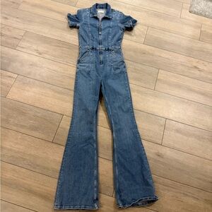 We The Free Blue Denim jumpsuit